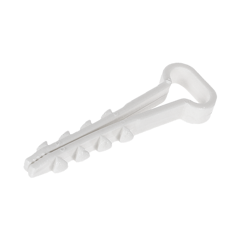 Дюбель-хомут прям. БЕЛЫЙ 14х6